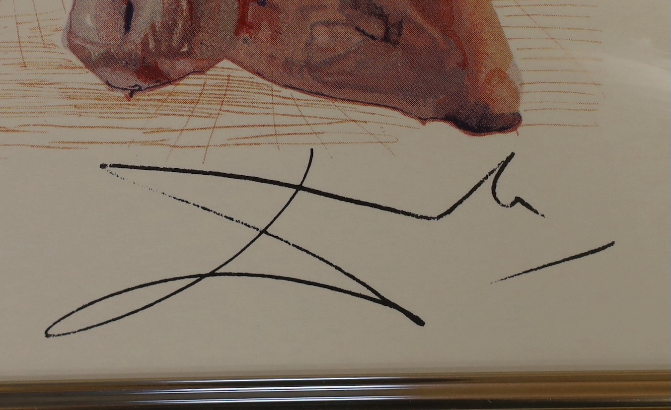 Salvador Dali, ‘Le Ultime parole di Virgilio’ (The Last Words of Virgil), wood engraving, Rives paper, signed, from the limited edition ‘La Divina Commedia’, Purgatory 27, 305/500, 29 x 30cm
